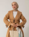 Ceket Etek Camel Gabardin Takım