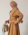Ceket Etek Camel Gabardin Takım