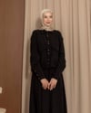 Cep Detaylı Etekli Siyah Takım
