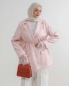 Dantel Süslemeli Pembe Ceket