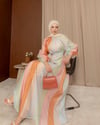 Desenli Mint Yeşili Elbise