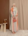 Desenli Mint Yeşili Elbise