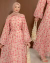 Desenli Pembe Elbise