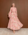 Desenli Pembe Elbise