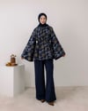 Desenli Tunik Pantolon Lacivert Takım