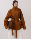 Dik Yaka Camel Ceket