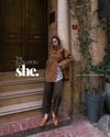 Enezia Yaka Detaylı Camel Ceket