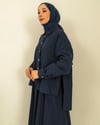 Etekli Gömlekli Lacivert Takım