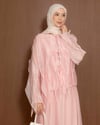 Fırfır Detaylı Pembe Takım