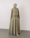 Fitilli Ceket Jile Mint Yeşili Takım