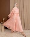 Geniş Pantolonlu Pembe Takım