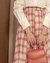 Gül Kurusu Ekose Etek