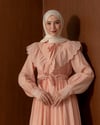 İşleme Detaylı Pembe Elbise