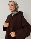 Kapşonlu Kahve Sweat Elbise