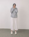 Kapşonlu Şardonlu Gri Sweat