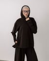 Kapüşonlu Sweat Pantolon Kahve Takım
