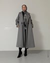Kemeri Tokalı Füme Kaşe Kaban