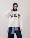 Lacivert Baskılı Sweat