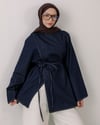 Lacivert Pelerin Denim Tunik