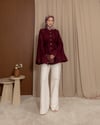 Martha Düğmeli Kıraşlı Bordo Gömlek
