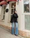 Martha Düğmeli Kıraşlı Siyah Gömlek