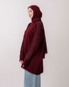 Omuz Taşlı Bordo Triko Tunik