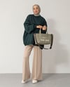 Oversize Bisiklet Yaka Zümrüt Yeşili Sweat