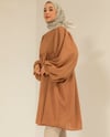 Oversize Camel Gofre Tunik