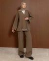 Oversize Cepli Kahve Takım