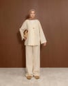 Oversize Cepli Krem Takım