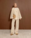 Oversize Cepli Krem Takım