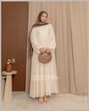 Oversize Doblin Krem Elbise