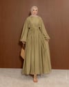 Oversize Doblin Yağ Yeşili Elbise