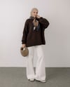 Oversize Kahve Triko Kazak