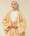 Oversize Kap Pantolon Krem Takım