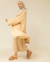 Oversize Kap Pantolon Krem Takım