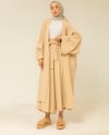 Oversize Kap Pantolon Krem Takım