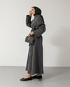 Oversize Kemerli Füme Sweat Elbise