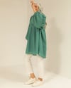 Oversize Mint Yeşili Gofre Tunik