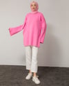 Oversize Pembe Triko Tunik