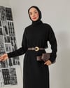 Oversize Siyah Triko Elbise