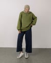 Oversize Yeşil Triko Kazak