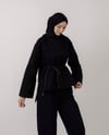 Pantolonlu Gabardin Siyah Takım