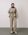 Pantolonlu Gabardin Su Yeşil Takım