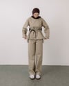 Pantolonlu Gabardin Su Yeşil Takım