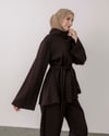 Pantolonlu Kahve Oysho Kumaş Takım