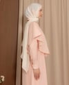 Pelerin Detaylı Pembe Elbise