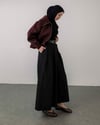 Pileli Siyah Pantolon