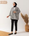 Retro Basic Gri Ceket