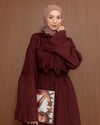 Rosalinda Fırfır Detaylı Bordo Takım